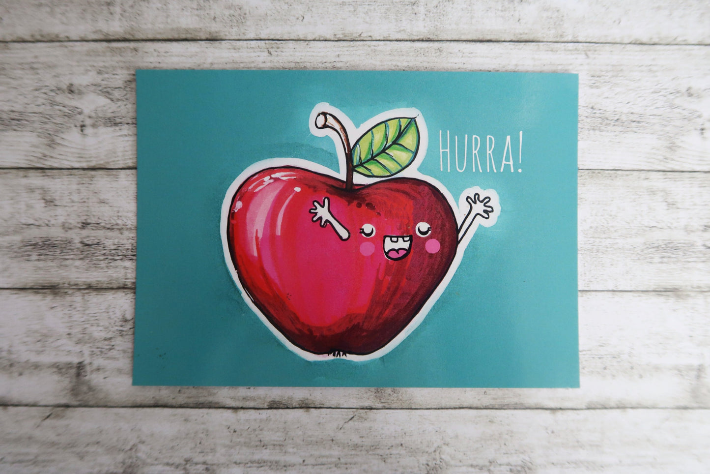 Postkarte "Happy Apfel"