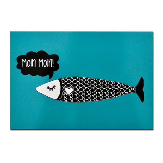 Bruno Postkarte Fisch