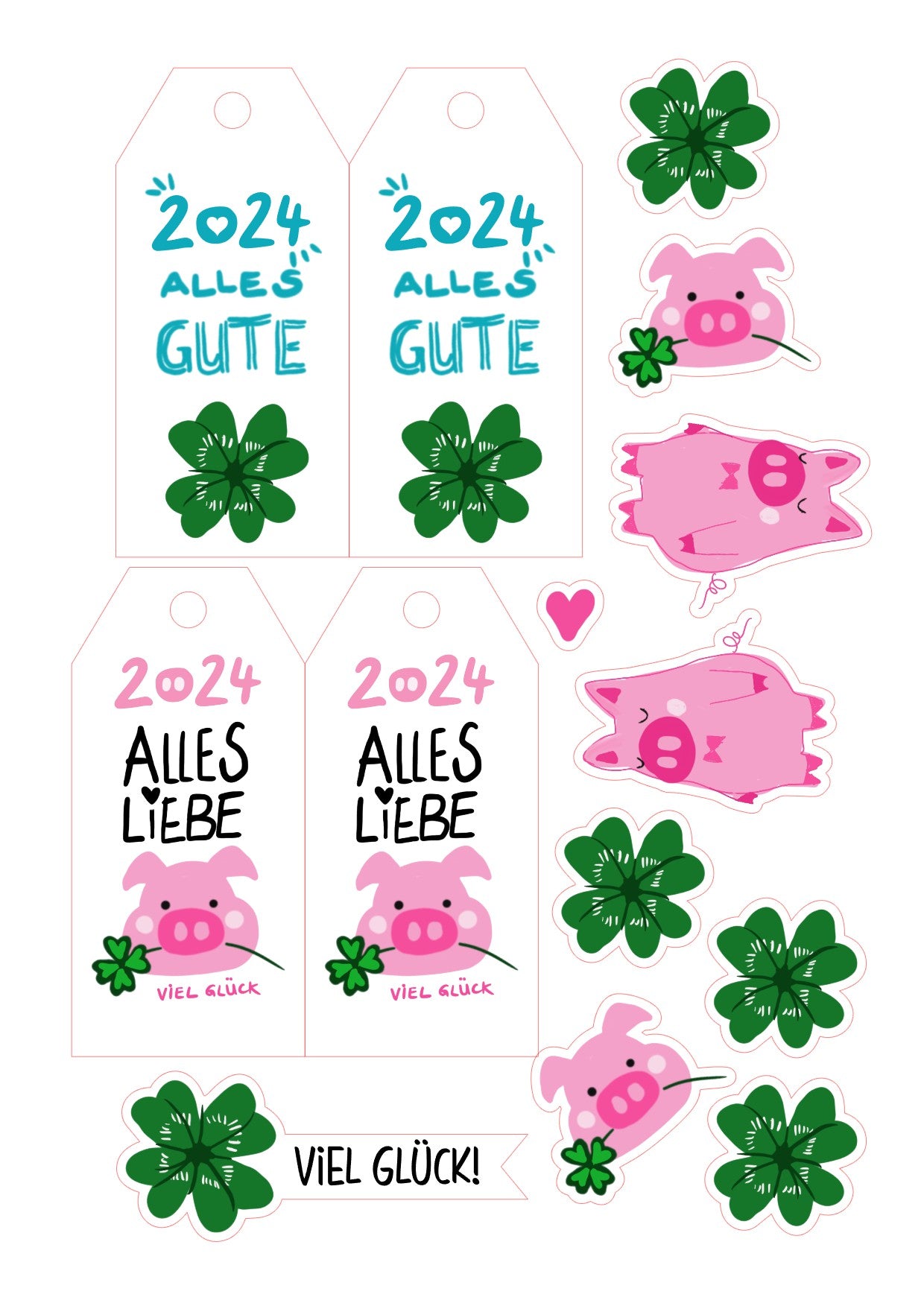 "Schwein und Klee 2024" Plotterdatei